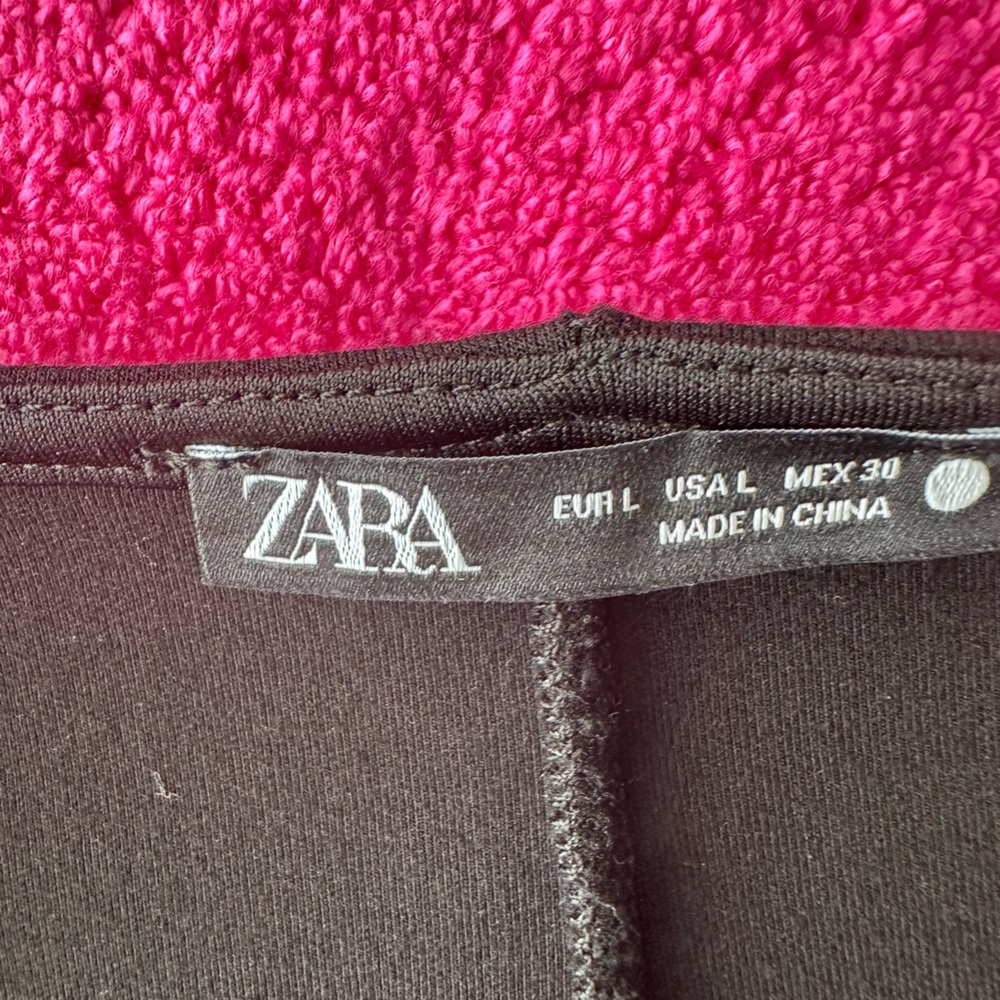 Black Jersey Zara Top 🌷 - Picture 5 of 9